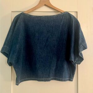 Rachel Comey denim Dolman sleeve top.